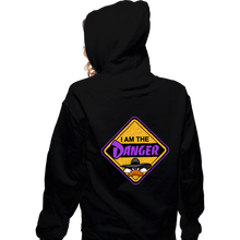 Load image into Gallery viewer, Secret_Shirts Zippered Hoodies, Unisex / Small / Black Danger Warning!
