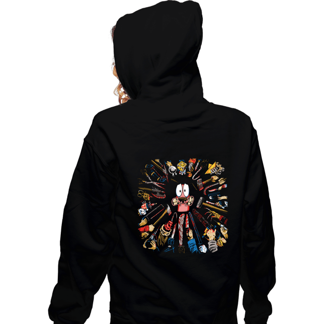 Daily_Deal_Shirts Zippered Hoodies, Unisex / Small / Black Courage Wick