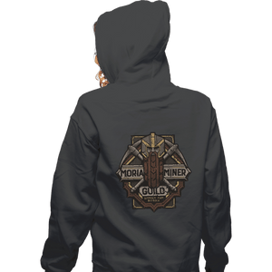 Shirts Zippered Hoodies, Unisex / Small / Sports Grey Moria Miner Guild
