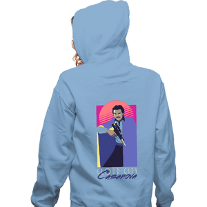 Daily_Deal_Shirts Zippered Hoodies, Unisex / Small / Royal Blue Cloud City Casanova