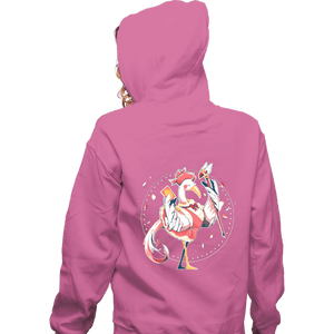 Daily_Deal_Shirts Zippered Hoodies, Unisex / Small / Red Captor Bird