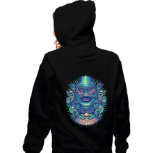 Load image into Gallery viewer, Shirts Zippered Hoodies, Unisex / Small / Black Neon Creature
