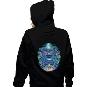 Shirts Zippered Hoodies, Unisex / Small / Black Neon Creature