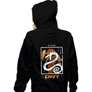 Shirts Zippered Hoodies, Unisex / Small / Black Sin of Envy Serpent