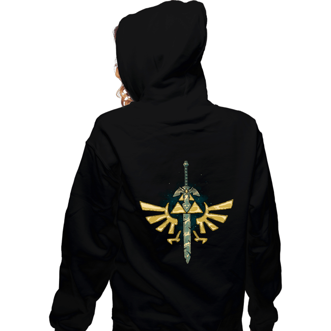 Daily_Deal_Shirts Zippered Hoodies, Unisex / Small / Black A Master Sword