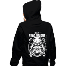 Load image into Gallery viewer, Shirts Zippered Hoodies, Unisex / Small / Black Frog
