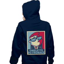 Load image into Gallery viewer, Shirts Zippered Hoodies, Unisex / Small / Navy Omlette Du Fromage
