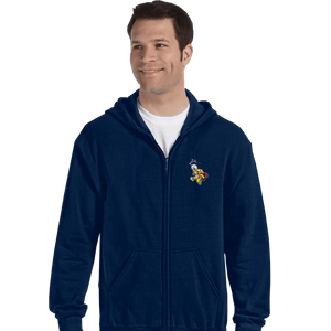 Secret_Shirts Zippered Hoodies, Unisex / Small / Navy Mjolnir Bros