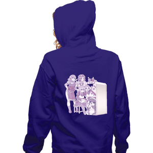 Daily_Deal_Shirts Zippered Hoodies, Unisex / Small / Violet Maid Arcade