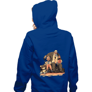 Daily_Deal_Shirts Zippered Hoodies, Unisex / Small / Royal Blue Family Lunch