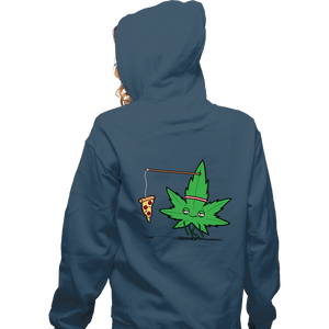 Shirts Zippered Hoodies, Unisex / Small / Indigo Blue Indicardio