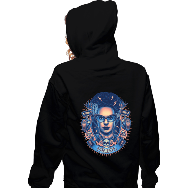Shirts Zippered Hoodies, Unisex / Small / Black Electric Bride