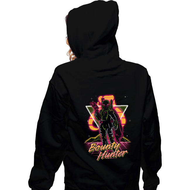 Shirts Zippered Hoodies, Unisex / Small / Black Retro Bounty Hunter