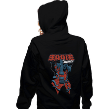 Load image into Gallery viewer, Daily_Deal_Shirts Zippered Hoodies, Unisex / Small / Black Eddie The Banished
