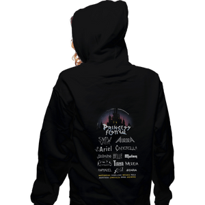 Shirts Zippered Hoodies, Unisex / Small / Black Princess Festival
