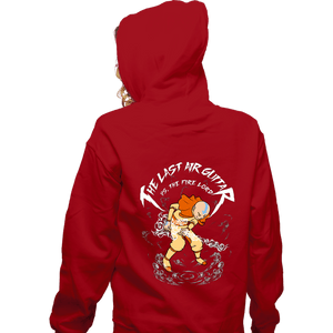 Daily_Deal_Shirts Zippered Hoodies, Unisex / Small / Red The Last Air Guitar