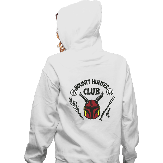 Daily_Deal_Shirts Zippered Hoodies, Unisex / Small / White Bounty Hunter Club