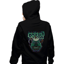 Load image into Gallery viewer, Secret_Shirts Zippered Hoodies, Unisex / Small / Black Pot Of Greed Card
