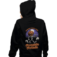 Load image into Gallery viewer, Shirts Zippered Hoodies, Unisex / Small / Black Halloween Pumpkin Parade
