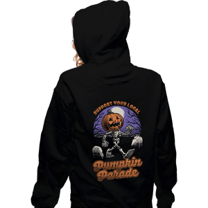 Shirts Zippered Hoodies, Unisex / Small / Black Halloween Pumpkin Parade