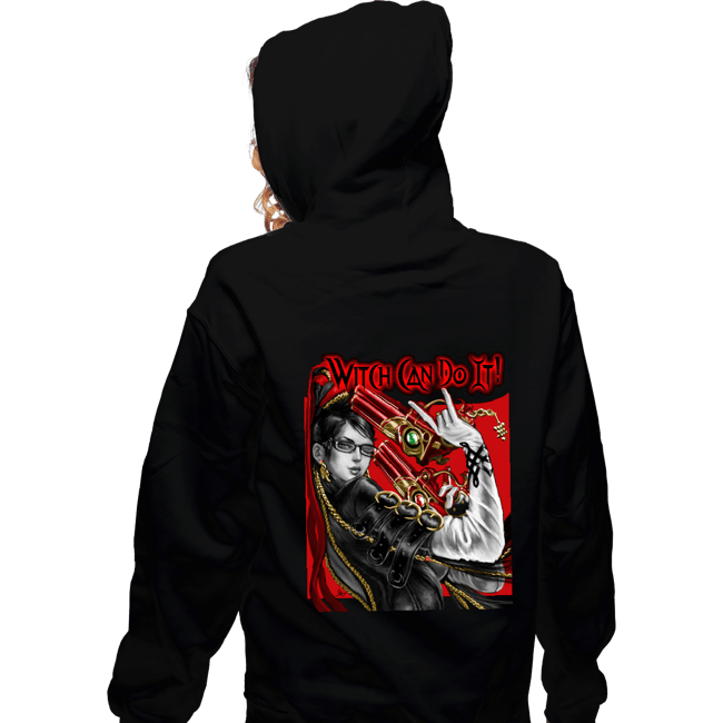 Daily_Deal_Shirts Zippered Hoodies, Unisex / Small / Black Witch Can Do It!