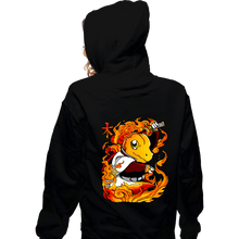 Load image into Gallery viewer, Daily_Deal_Shirts Zippered Hoodies, Unisex / Small / Black Hashira Fire
