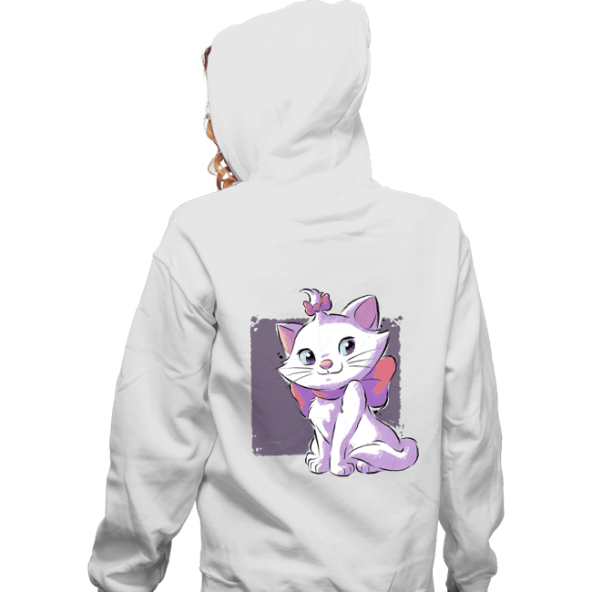 Daily_Deal_Shirts Zippered Hoodies, Unisex / Small / White Vain Cat