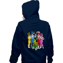 Load image into Gallery viewer, Daily_Deal_Shirts Zippered Hoodies, Unisex / Small / Navy Grinch Rangers
