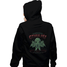 Load image into Gallery viewer, Shirts Zippered Hoodies, Unisex / Small / Black Summoning Cthulhu
