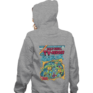 Shirts Pullover Hoodies, Unisex / Small / Sports Grey Giant SIzed Turtles