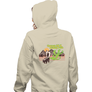 Daily_Deal_Shirts Zippered Hoodies, Unisex / Small / White Lonely Skunk