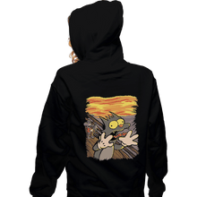 Load image into Gallery viewer, Shirts Zippered Hoodies, Unisex / Small / Black Scratchy&#39;s Scream
