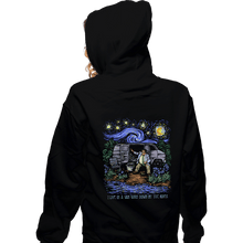 Load image into Gallery viewer, Daily_Deal_Shirts Zippered Hoodies, Unisex / Small / Black I Live In A Van Gogh
