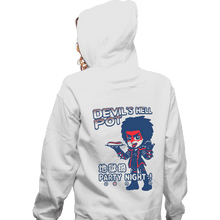 Load image into Gallery viewer, Shirts Zippered Hoodies, Unisex / Small / White Devil Hell Pot
