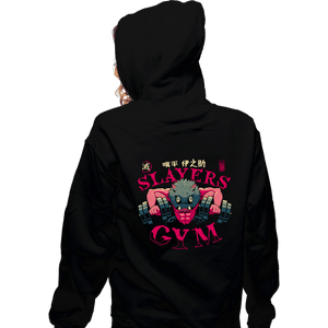 Daily_Deal_Shirts Zippered Hoodies, Unisex / Small / Black Inosuke Slayers Gym