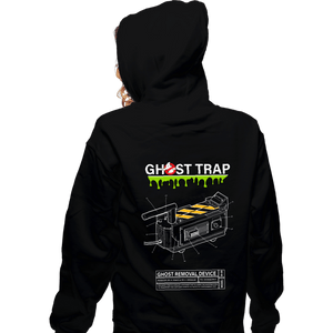 Shirts Zippered Hoodies, Unisex / Small / Black Ghost Trap