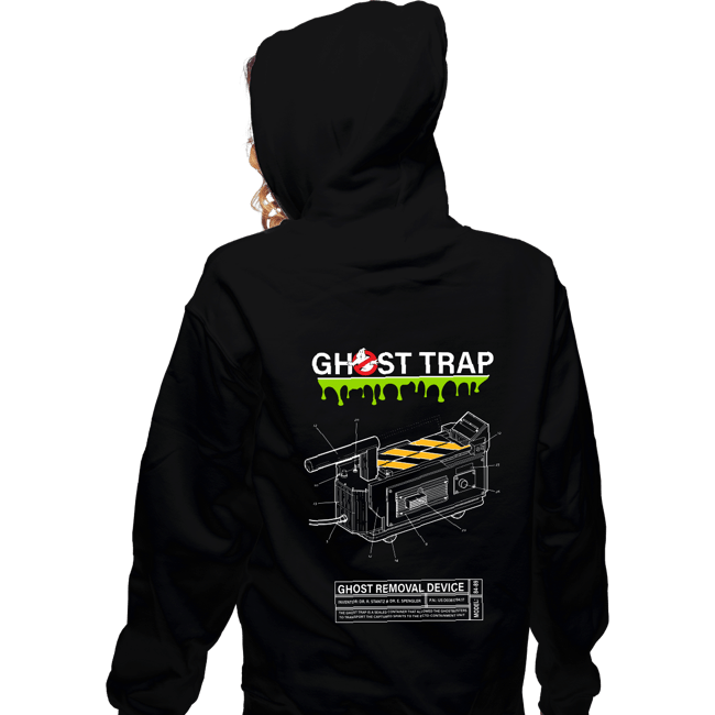 Shirts Zippered Hoodies, Unisex / Small / Black Ghost Trap