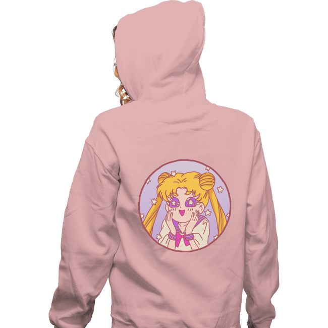 Secret_Shirts Zippered Hoodies, Unisex / Small / Red Pastel Moon