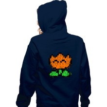 Load image into Gallery viewer, Secret_Shirts Zippered Hoodies, Unisex / Small / Navy Flower Graffiti
