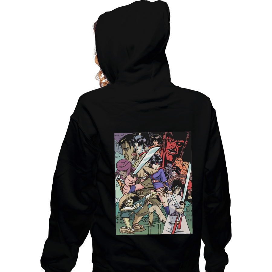 Shirts Zippered Hoodies, Unisex / Small / Black Ninja Scroll