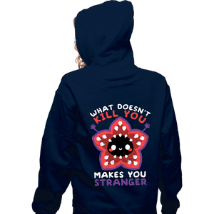 Secret_Shirts Zippered Hoodies, Unisex / Small / Navy Makes You Stranger