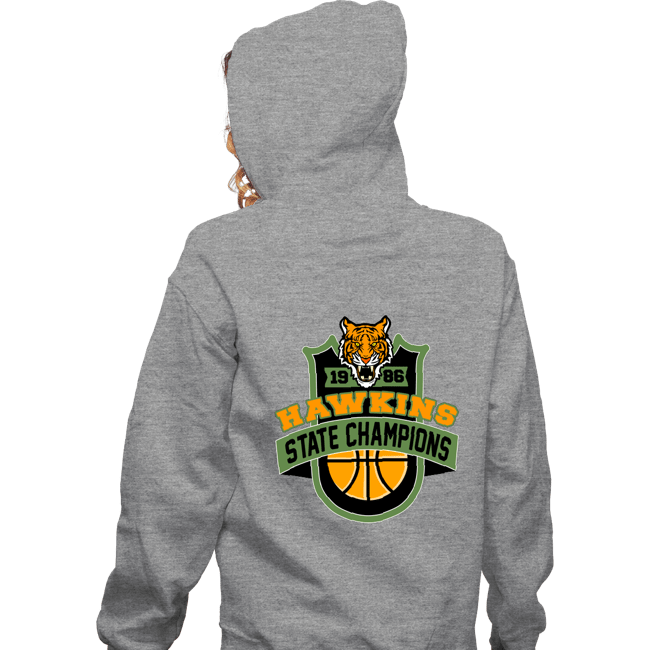 Secret_Shirts Zippered Hoodies, Unisex / Small / Sports Grey Hawkins 86