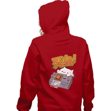 Load image into Gallery viewer, Shirts Zippered Hoodies, Unisex / Small / Red Doomsday Cat
