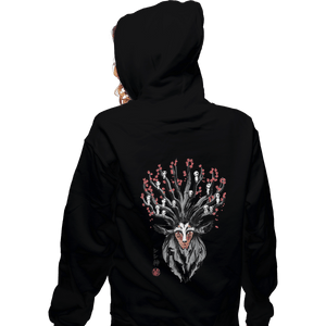 Shirts Zippered Hoodies, Unisex / Small / Black The Deer God Sumie