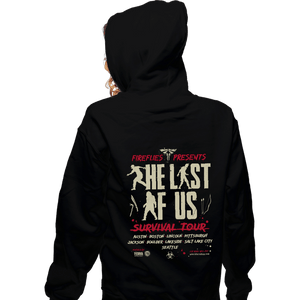 Secret_Shirts Zippered Hoodies, Unisex / Small / Black Infected Tour