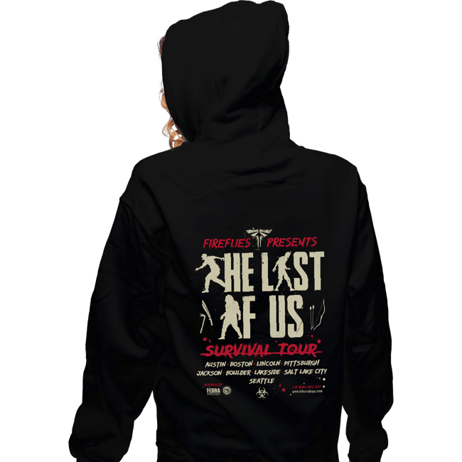 Secret_Shirts Zippered Hoodies, Unisex / Small / Black Infected Tour