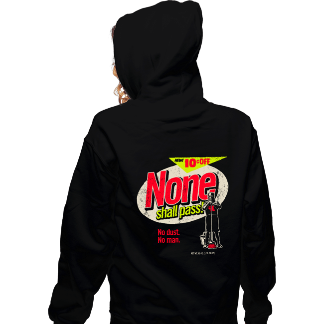 Secret_Shirts Zippered Hoodies, Unisex / Small / Black None Shall Pass