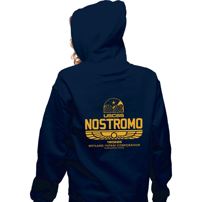 Daily_Deal_Shirts Zippered Hoodies, Unisex / Small / Navy USCSS  Nostromo
