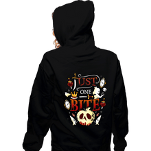 Load image into Gallery viewer, Daily_Deal_Shirts Zippered Hoodies, Unisex / Small / Black Just One Bite
