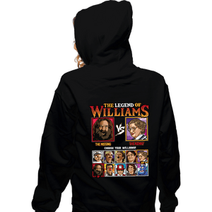 Daily_Deal_Shirts Zippered Hoodies, Unisex / Small / Black Robin Williams Fighter